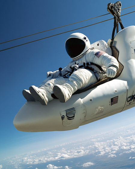 Astronaut Ziplining