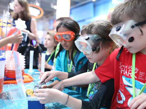 Students conducting science experiment