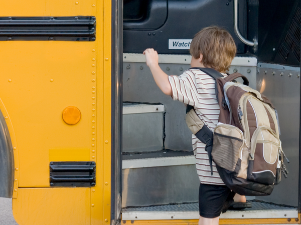 Bus leaving